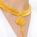 Opulent Yellow Gold Necklace Set