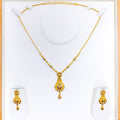 Elevated Meenakari 22k Gold Necklace Set