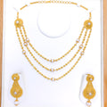 Royal Three Lara 22k Gold Pearl Set