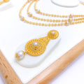 Royal Three Lara 22k Gold Pearl Set