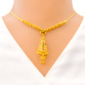 22k-gold-Unique Vibrant Chandelier Necklace Set 