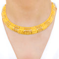 Two-tone Choker Style Necklace Set