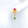 Dainty Beautiful CZ 22k Gold Earrings