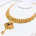 Festive Meenakari 22k Gold Peacock Set