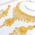 Stunning Draped 22k Gold Leaf Set