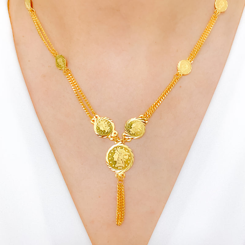 Reversible Coin Necklace Set