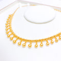 Dainty Beaded 22k Gold Set