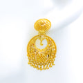 Extravagant Tassel 22k Gold Earrings