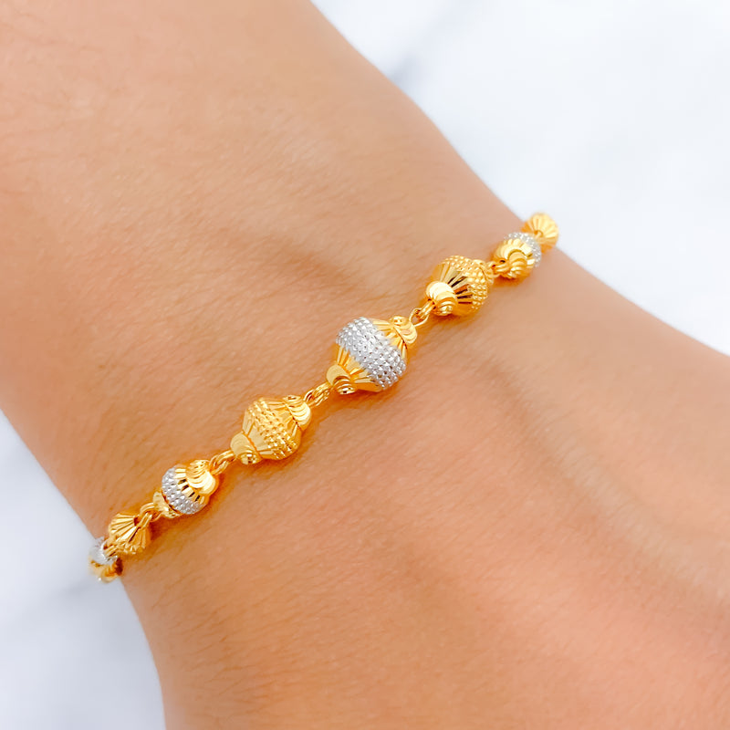 Stylish Two-Tone Bracelet