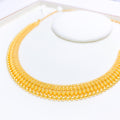 Classic Beaded 22k Gold Choker Set