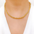 Sophisticated Two-tone Necklace Set