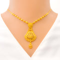 22k-gold-Ornate Hanging Necklace Set 