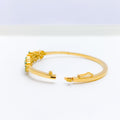 Classic Emerald 22k Gold Bangle Bracelet
