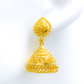 Lavish Jhumki 22k Gold Earrings