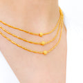 Shimmer Cut Three Lara Necklace Set