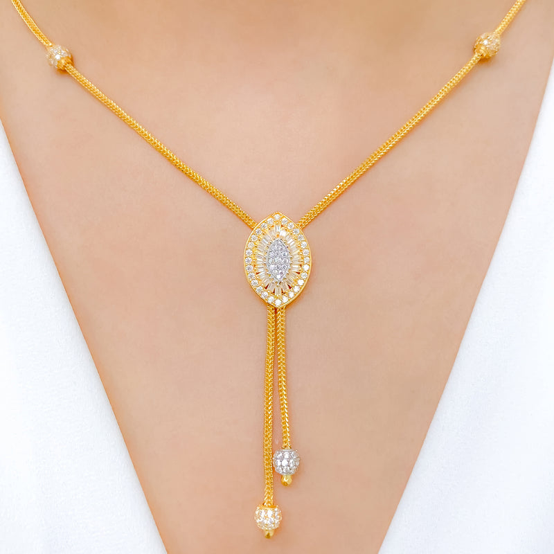 Marquise Styled CZ Necklace