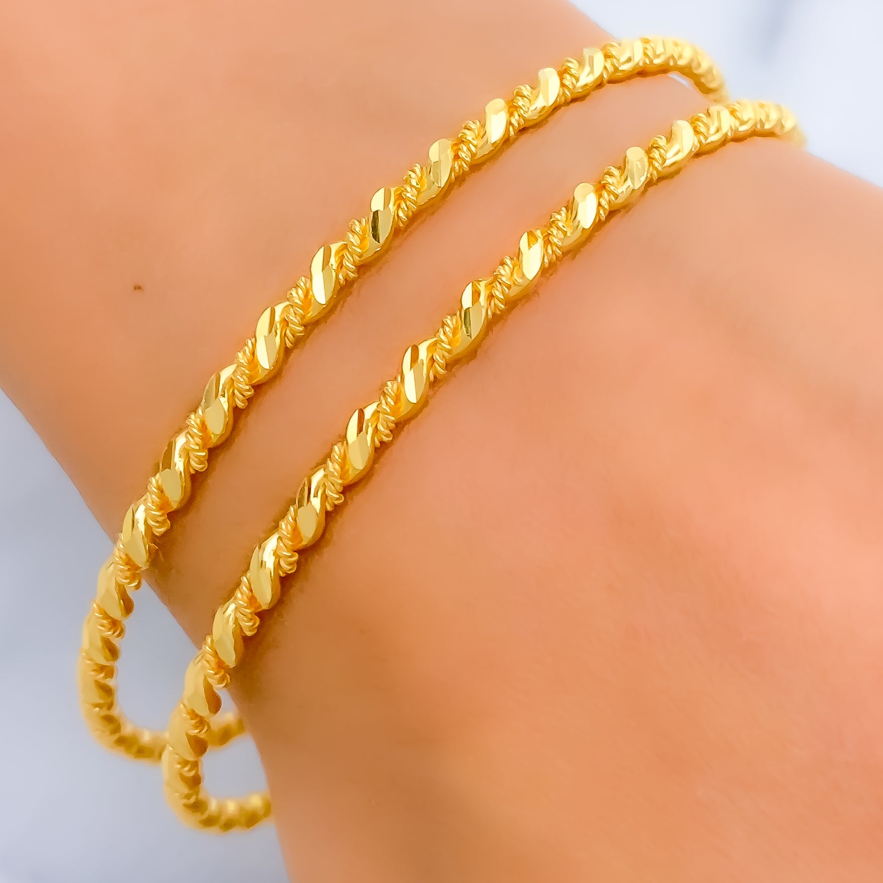 14k Gold Real Gold Fried Dough Twist Bracelet for Women Bride Never Fade 14  K Bangles Exquisite Jewelry Gifts - AliExpress