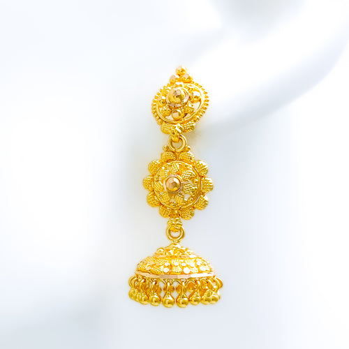 Traditional Medium 22k Gold Jhumki