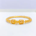 Beaded Pipe 22k Gold Bangle