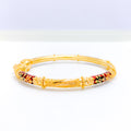 Festive 22k Gold Meenakari Bangle