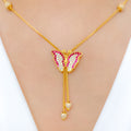 Charming Butterfly CZ Necklace