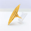 Grand Elongated 22k Gold Ring