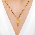 Gracefully Carved Mangal Sutra Necklace