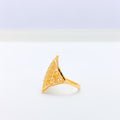 Classic Diamond 22k Gold Shaped Ring