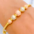 Vibrant Rose Gold Bangle Bracelet