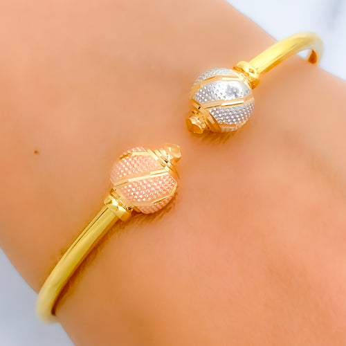 Noble Dotted Bangle Bracelet