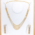 Lavish CZ Accented 22k Gold Set