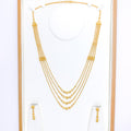 Royal Radiant Layered 22k Gold Long Set