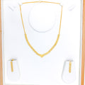 Reflective Interlinked Necklace 22k Gold Set