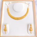 Two-tone Choker Style Necklace Set