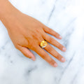 22k-gold-Glossy Gorgeous Bold Ring 