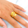 22k-gold-Fancy Versatile Mesh Ring 