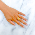 22k-gold-Intricate Opulent Jali Ring 