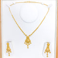Classy Reflective 22k Gold Set With Tassels