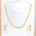 Unique Upscale Sphere 22k Gold Necklace Set