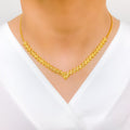 Unique High Finish Necklace 22k Gold Set