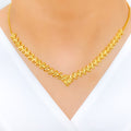 Unique High Finish Necklace 22k Gold Set