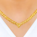 Unique High Finish Necklace 22k Gold Set