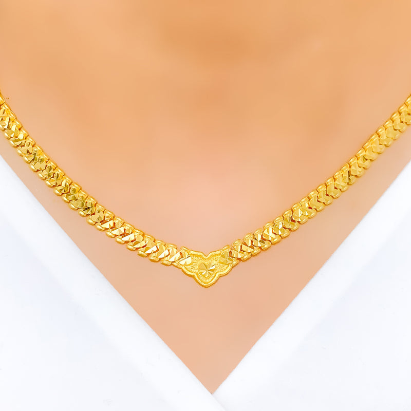 Buy Aatmana Golden Necklace for Women Online At Best Price @ Tata CLiQ