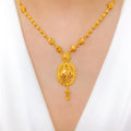 22k Gold Exclusive Oval Necklace Set