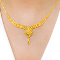 22k Contemporary Gold Necklace Set