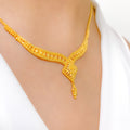 22k Contemporary Gold Necklace Set