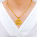 Regal Ornate Gold 22k Gold Pendant