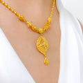 22k Gold Decorative Gold Necklace Set