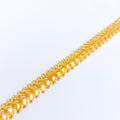 Modern High 22k Gold Finish Anklet