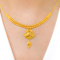22k gold Traditional Beaded Necklace Set